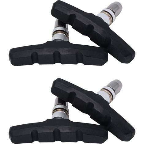 Set Mit 2 Paar Bremsbelägen Für Shimano, Tektro, Avid, Sram, Xlc Uvm I Hohe Bremskraft, Set Mit 4 Bremsbelägen Für Vorder- Und Hinterrad