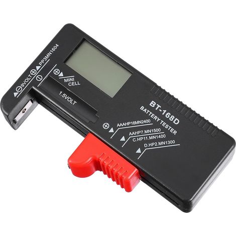 Tragbarer Und Kompakter Digitaler Batterietester, Kompatibel Mit Aa- Und Aaa-batterien (15 V Und 9 V), Übersichtliches Analoges Display Für Batterietests Im Haushalt