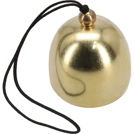 Metallglocke (schwarzes Seil), Bootsglocke, Windspiel Mit Diebstahlsicherung, Geeignet Zur Dekoration Von Autos, Weihnachtsbäumen, Gärten Und Häusern