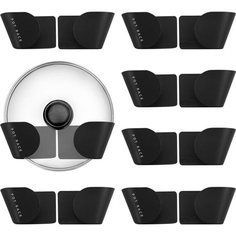 Set Mit 5 Paar Verstellbaren Deckelhaltern Für Schranktüren, Verstellbarer Topfdeckel-organizer
