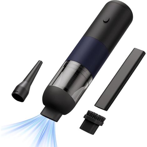 Autostaubsauger, Wiederaufladbar, Geräuscharm, Kabelloser Handstaubsauger Zur Reinigung, Ideal Für Tierhaare, Lüftungsschlitze, Büros, Haushalte, Möbel, Tastaturen, Ritzen