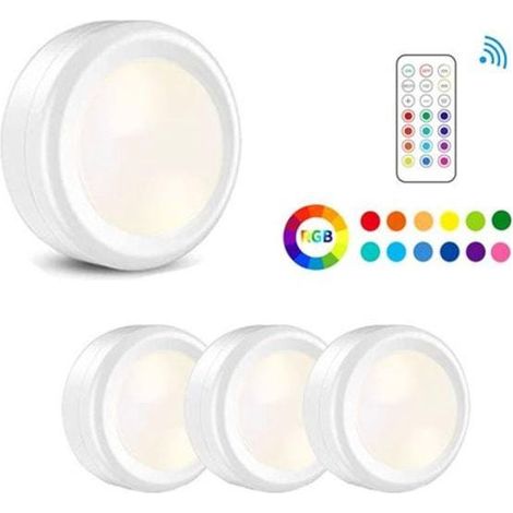 Set Mit 3 Led-lichterketten Mit 5 Geschwindigkeiten, Einstellbarer Helligkeit, Fernbedienung Und Timer, Batteriebetrieben (3 Aaa-batterien), Farbwechselnde Druckknopfleuchten, Überall In Der Küche Anb