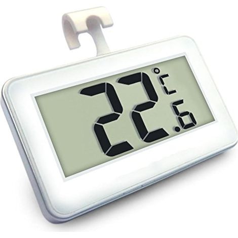 Digitales Kühlschrankthermometer, Mini-digitalthermometer Mit Lcd-anzeige, Temperaturbereich 20 Bis 60 °c, Gut Lesbares Lcd-display, Maximale Aufzeichnungsfunktion