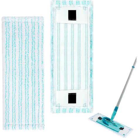 2-teilige Ersatz-wischmoppköpfe Für Leifheit Clean Twist M Ergo Micro Duo, 38 X 15 Cm Mikrofaser-ersatzbezüge Für Leifheit-wischmopps Mit Wischmoppköpfen, Nachfüllbar Für Alle Bodenarten