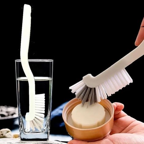Set Mit 2 Küchenbürsten Mit Steifen Borsten Für Schwer Zugängliche Stellen, Multifunktionales Reinigungswerkzeug Für Spülbecken, Fliesen, Duschen Und Flaschen