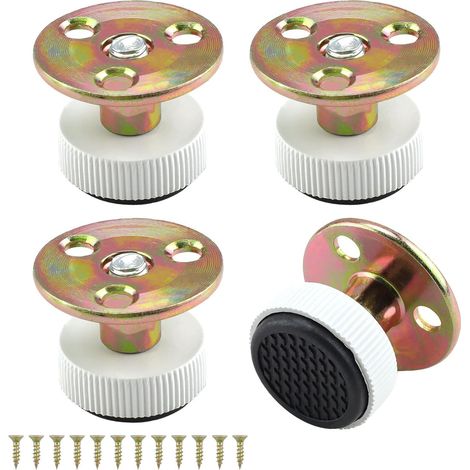 4-teiliges Set Verstellbarer Möbelfüße (weiß), Höhenverstellbare Füße, Verschraubte Füße, Verstellbereich 29 Mm - 42 Mm, Für Schränke, Bettbeine, Sofas, Tische, Stühle