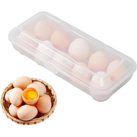 Eieraufbewahrungsbox, Eierspender, Eierablage Für Den Kühlschrank, Eierhalter Mit Deckel Für Den Kühlschrank, Kompakter Eierbehälter