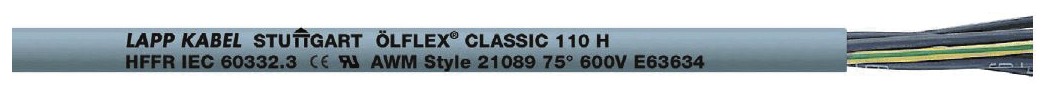 Elektrokabel Lapp Classic 110 H Halogenfrei Flammhemmend 3g2.5 100m