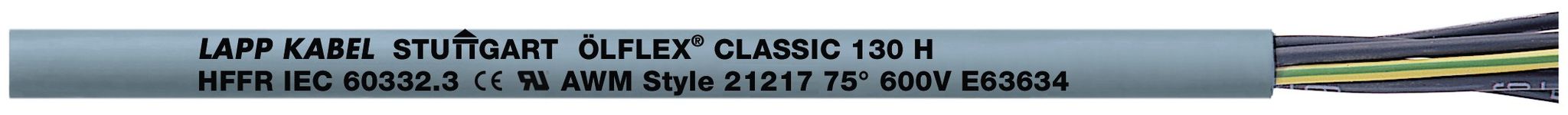 Elektrisches Kabel Lapp Classic 130 H Flexibel Halogenfrei