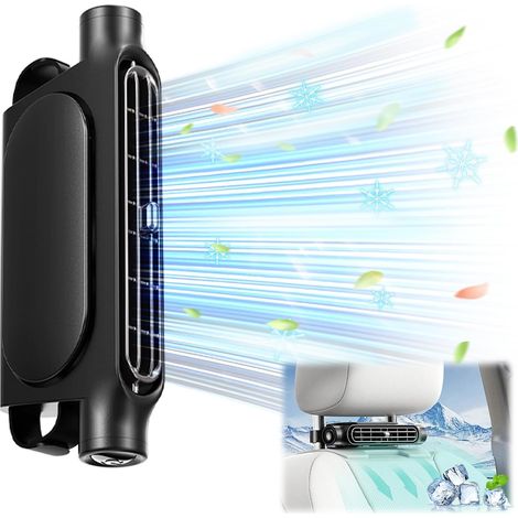 (schwarz) Der Neueste Autositzlüfter Mit Dual-turbo-design Für Starken Luftstrom, 3 Einstellbaren Geschwindigkeiten, Usb-autolehnenlüfter Für Alle Autos, Jeeps Und Camping-lkws