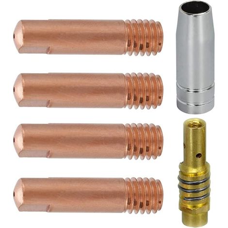 Set Mit 6 Mb15 15ak 0,8 Mm M6 Kontaktspitzen Und Spitzenhalter Für Mb15 15ak Mig-schweißbrenner