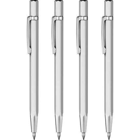 Set Mit 4 Wolframkarbid-markierstiften Für Edelstahl, Keramik Und Glas