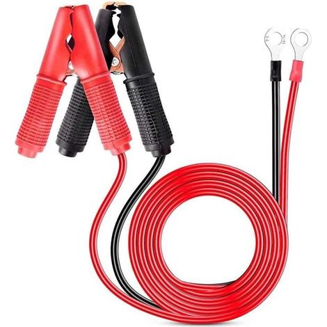 2 Stück 30a Krokodilklemmen 12v/24v Starthilfekabel Für Autobatterieladegerät