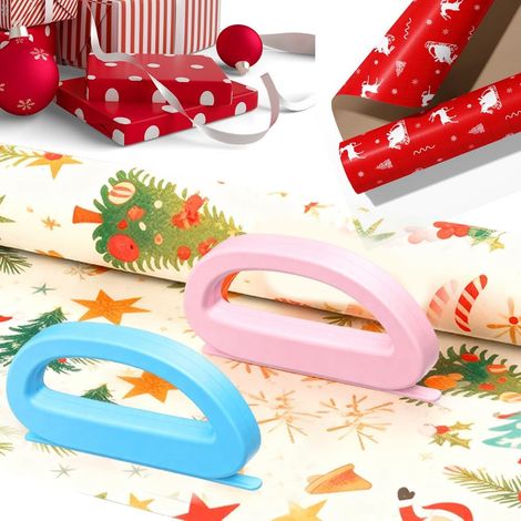 2er-set Geschenkpapierschneider Für Weihnachten, Mini-papierschneider, Geschenkpapierschneider, Geburtstag, Für Papierrollen, Geschenkpapierschneider