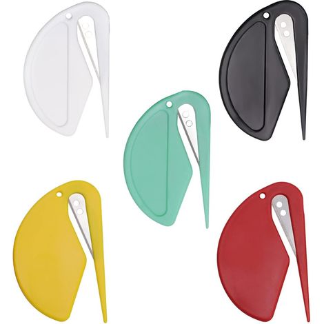 5er-pack Brieföffner, Briefumschlagmesser, Effizientes Briefumschlagmesser Aus Kunststoff, Brieföffner Aus Kunststoff, Papierschneider Mit Metallklinge, Mini-brieföffner Aus Kunststoff Für