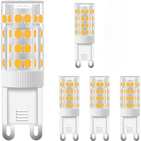 G9 Led-lampen, Warmweiß, 5 W, Entspricht 40 W Halogenlampen, Nicht Dimmbar, 5er-pack [energieklasse A+]