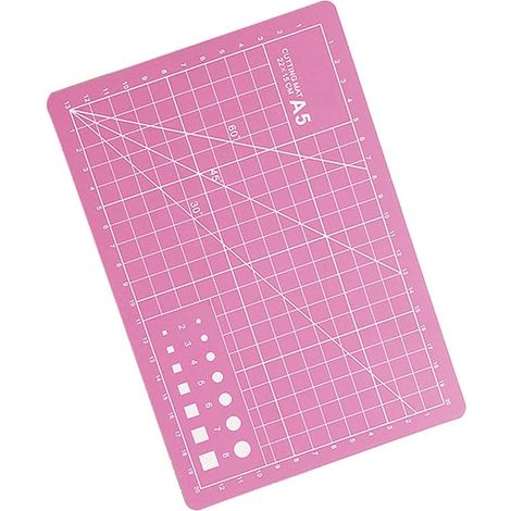 A5 Selbstheilende Pvc-schneidematte Für Stoffe, Bastelarbeiten, Nähen, Quilten – Rosa