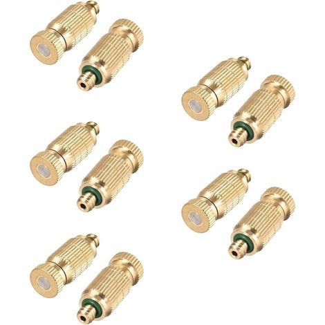 Packung Mit 10 Messing-sprühdüsen, 0,2 Mm Hochdruck-sprühdüse, Tropffreie Sprühdüse.