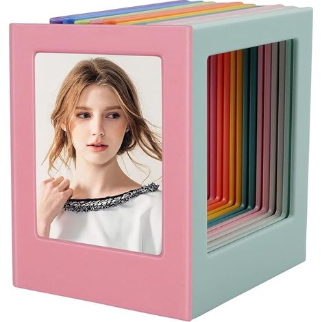 10 Magnetische Kühlschrank-fotorahmen, Magnetische Fotohalter Für Metalloberflächen, 8,8 X 6,5 X 0,6 Cm, 10 Verschiedene Farben