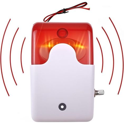 12v 110db Blinkender Akustischer Alarm, Einstellbarer Alarm, Sicherheitswarngerät Für Öffentliche Orte, Notfall-evakuierung