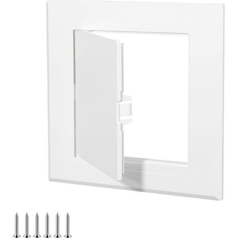 (100 × 100 Mm) 2 Stück 4 × 4 Zoll Revisionsklappen, Abs-kunststoff, Lackierbare Inspektionsklappen, Für Dachboden, Wand Und Decke