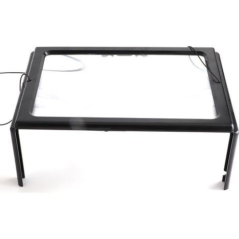 Bildschirmlupe, Tischlupe Mit Einer Lampe, 4-led-fresnel-lichtrahmen, Geeignet Zum Lesen Von Büchern, Ausflüge