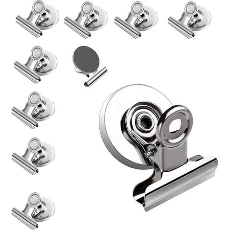Magnettafelmagnete, 10 Stück Robuste Metallmagnetclips, Magnetische Kühlschrankmagnete Für Büro, Schule, Magnettafel Und Kühlschrank