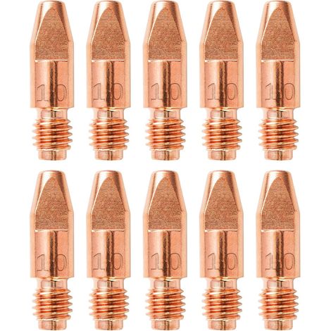 10 Stück Mig Mb 36kd Schweißzubehör 1,0 Mm Verschleißteile Kontaktdüse Schweißdüsen 0,040" Schweißbrenner Kontaktdüse M8x30 Mm Schweißmaschinenzubehör Verbrauchsmaterialien