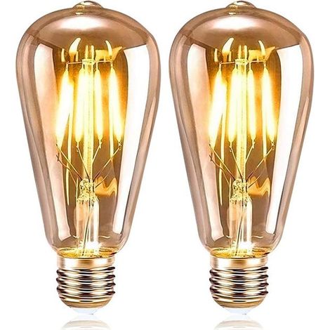 E27 Led-lampen, Schraublampen, Retro-lampen, Energiesparlampen, 2700 K, 6 W Warmweiß