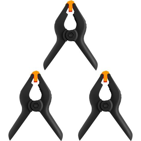 Set Mit 3 X 8,9 Cm Großen Federklemmen Für Hintergründe, Kleine, Robuste Kunststoff-federklemmen Für Bastelarbeiten, Diy-projekte, Hintergrundhalterung, Holzbearbeitung, Fotografie, Studios