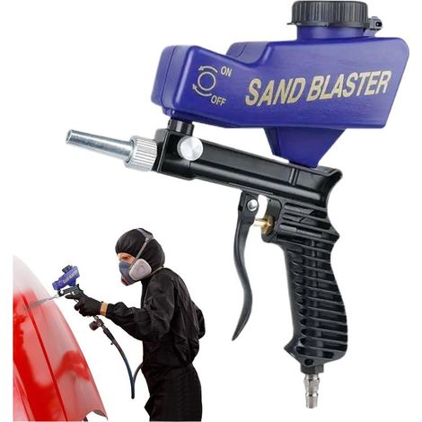 Professionelles Sandstrahlgerät-set, Tragbares Sandstrahlgerät, Tragbare Sandstrahlausrüstung Zum Entfernen Von Rost, Polieren, Lackieren, Reinigen, Restaurieren Von Möbeln Und Für Die Holzbearbeitung
