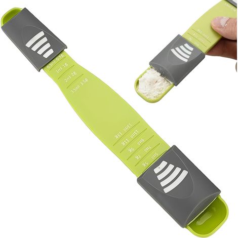 Messlöffel, Gramm-messlöffel, Verstellbarer Messlöffel Zum Kochen Und Backen, Präzisionslöffel Für Zutaten, Grün