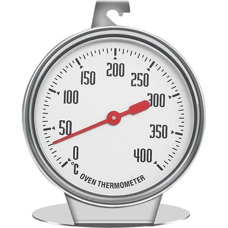 Ofenthermometer Aus Edelstahl Mit Großem Zifferblatt, Thermometer Für Elektro- Und Gasherde, Zum Backen Und Kochen, Innenthermometer Für Backöfen