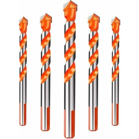 (6/6/8/10/12 Mm) 5 Stück Triangle Buster Mehrzweck-schaftbohrer Aus Hartmetall, Triangle Buster Schaftbohrer Für Beton, Ziegel, Glas, Kunststoff Und