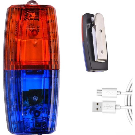 Schulterclip-leuchte, Warnblitzlicht, Wasserdichte Led-schulterwarnleuchte Mit Usb-ladefunktion, Gut Sichtbares Blitzlicht Für Nachtläufe
