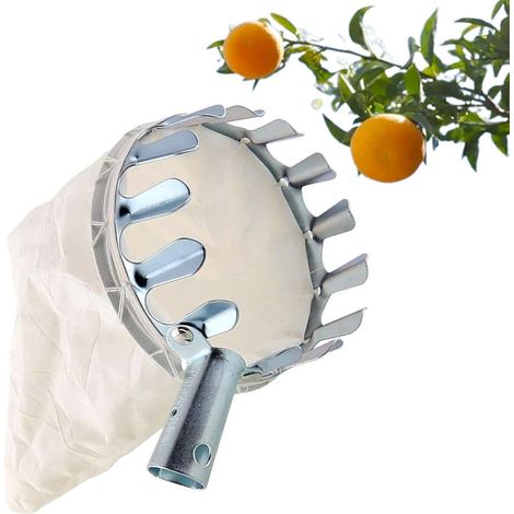 Obstpflückgerät, Obstpflücker Mit Stoffbeutel, Obstpflücker, Apfelpflücker Zum Pflücken Von Äpfeln, Orangen, Pfirsichen, Birnen Und Kirschen