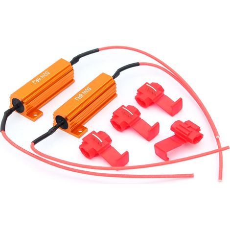 X 50w 6ω Lastwiderstände Mit Schnellklemmen Für Led-scheinwerfer-/blinker-/nebelscheinwerfer-decoder