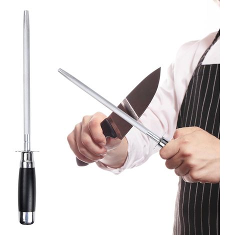 Professioneller Messerschärfer Aus Stahl, Runder Wetzstahl, Küchenschärfstab, Wetzstab, Messerschärfer Aus Stahl Für Köche Und Metzger