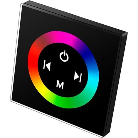 12v 24v 288w Rgb-led-touch-bedienfeld, 4-poliges Bedienfeld Aus Gehärtetem Glas, Kompatibel Mit Farbwechselnden Led-streifen
