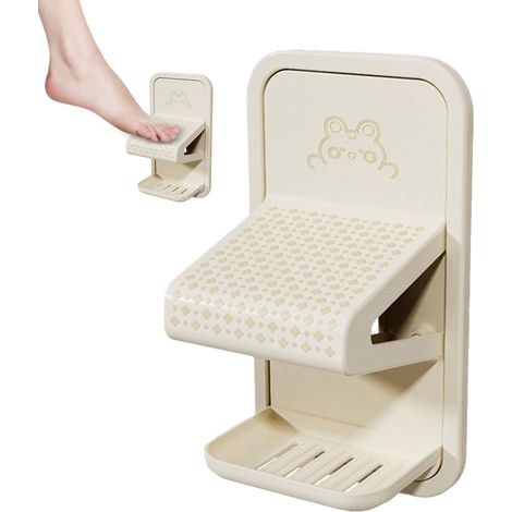 Duschhocker Zum Beine Rasieren, Duschfußstütze Zum Rasieren Und Badezimmerhocker Mit Bohrfreier Ablage Für Keramik, Marmor, Wohnmobil, Hotel