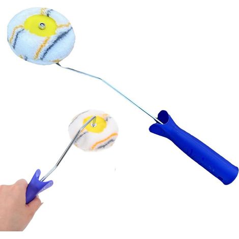 Stück Profi-eckenrolle Für Eckenanstriche, Heimwerkerprojekte, Ideal Für Kanten Und Enge Ecken, Zum Mischen, Aus Kunststoff Und Baumwolle