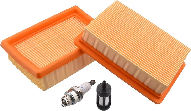 Cancanle Luftfilter, Zündkerzenfilter Und Kraftstofffilter Für Stihl Laubbläser Br340, Br340l, Br380, Br420, Br420c, Sr340 Und Sr420. Referenznummer: 4203141 0301