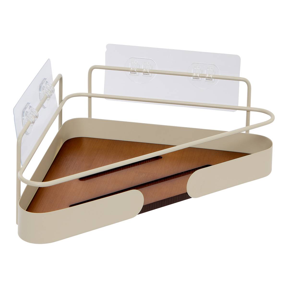 Argileo Eck-duschregal, 1 Ebene, Beige - 5five