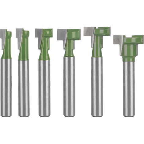 6-teiliges Fräser-set, Holzfräser Mit Schaftdurchmessern Von 7,96 Mm/9,52 Mm/12,7 Mm, Kopierfräser, Bündigfräser, T-fräser