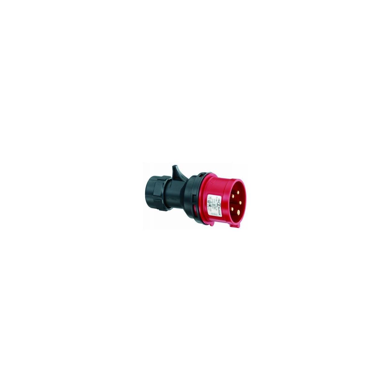 Abl Cee-stecker S51s30, 16a 400v Ip44 5-polig 6h, Kunststoff, Rot/grau