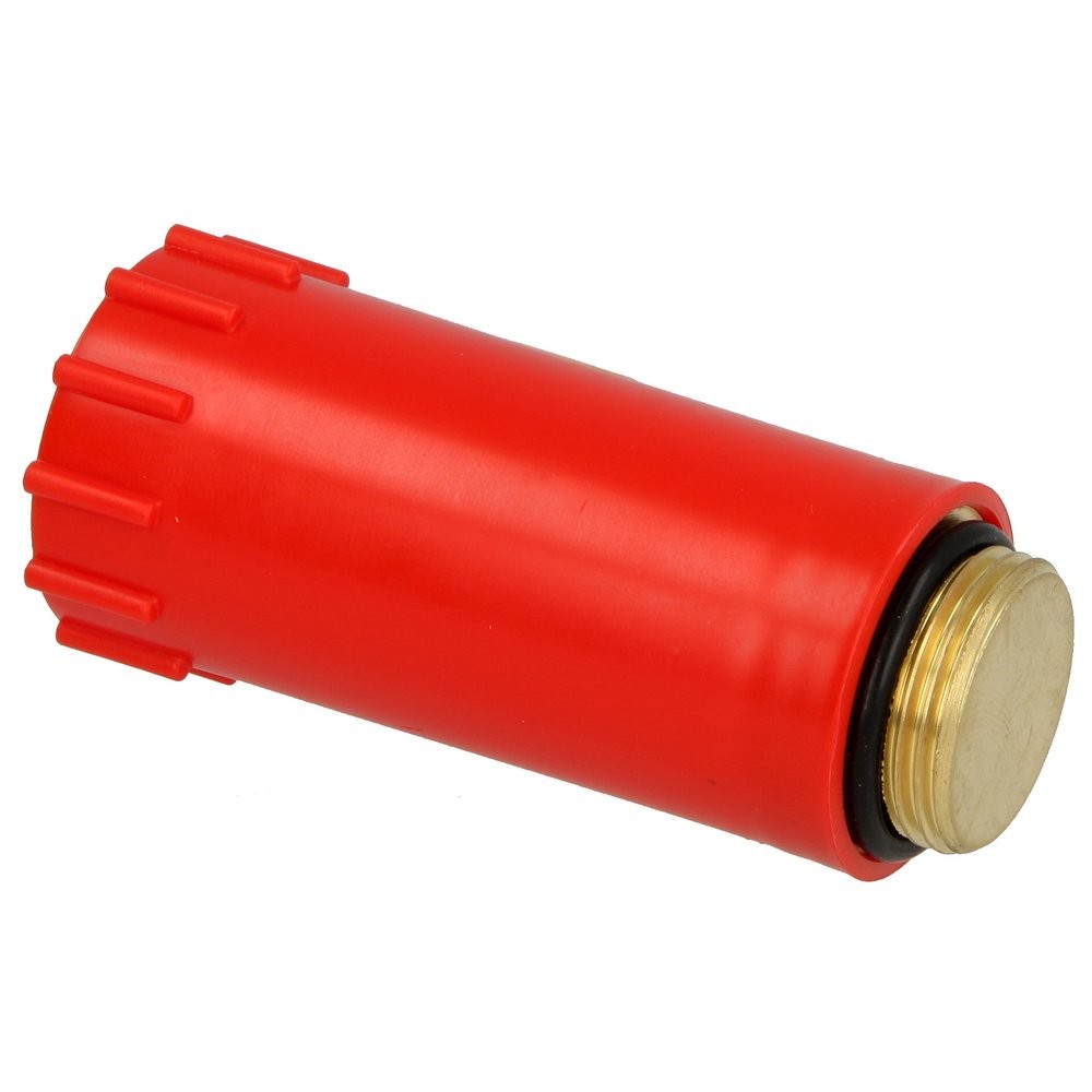 3/4 Montagekappe, Rot Mit Messinggewinde