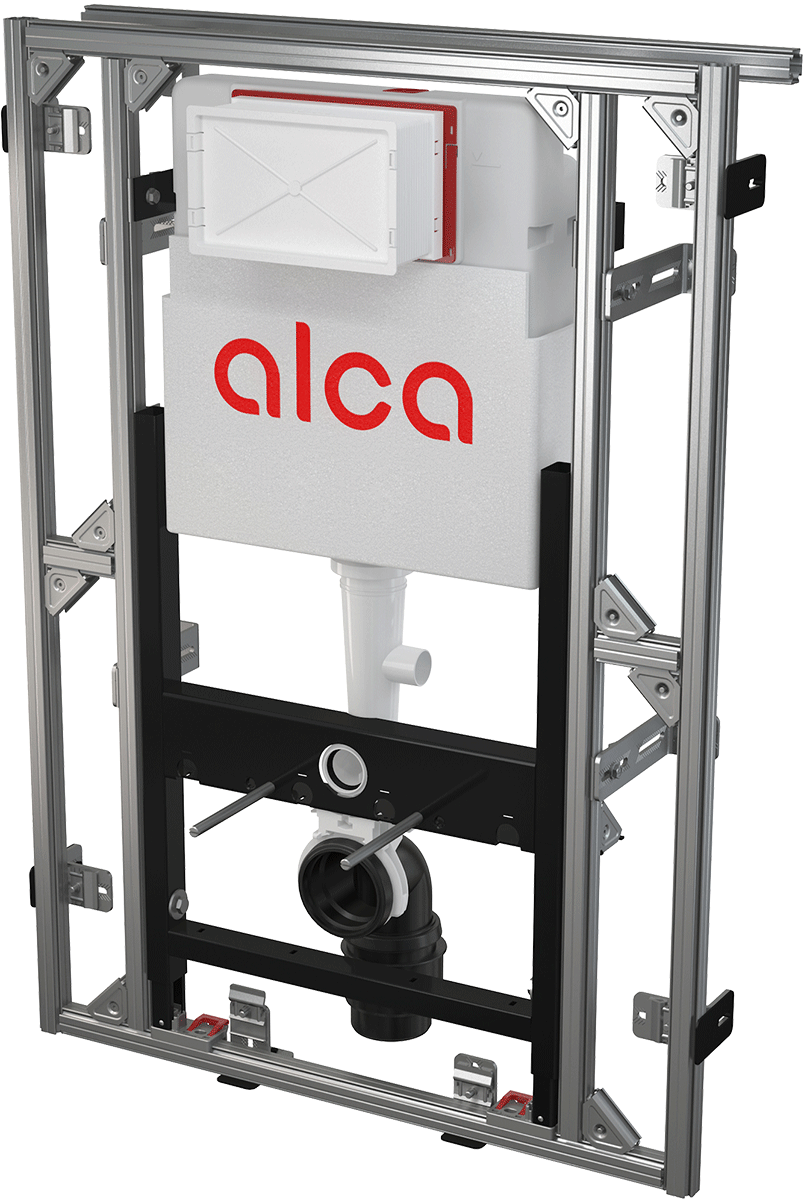 Alcadrain Vorgefertigte Systemwand + Vorwandinstallationssystem