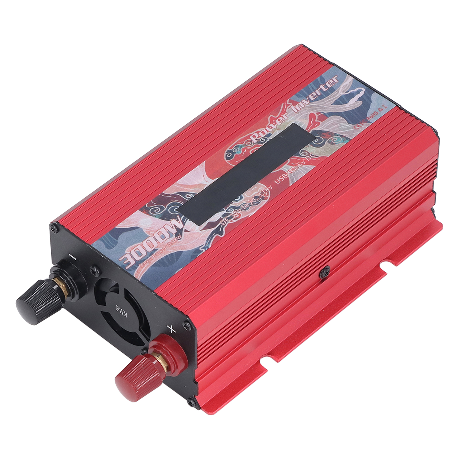 3000-w-smart-wechselrichter Mit Display (12 V Dc Auf 110 V Ac) Rot