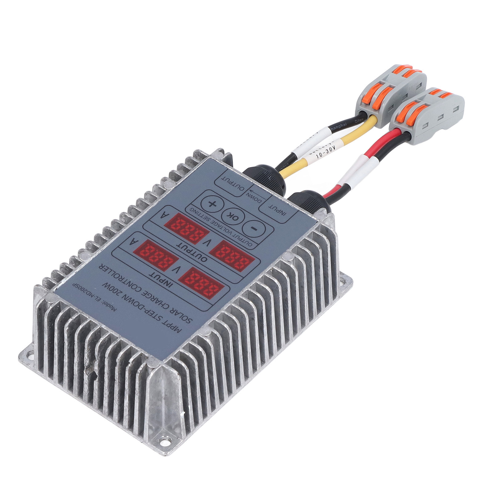 Einstellbarer 10-30v Mppt-solarladeregler Mit Display Für 200w Photovoltaik-lifepo4-batterie, Solarladegerät (modell El-md, Gedruckte Anleitung In Englisch Auf Anfrage Erhältlich).
