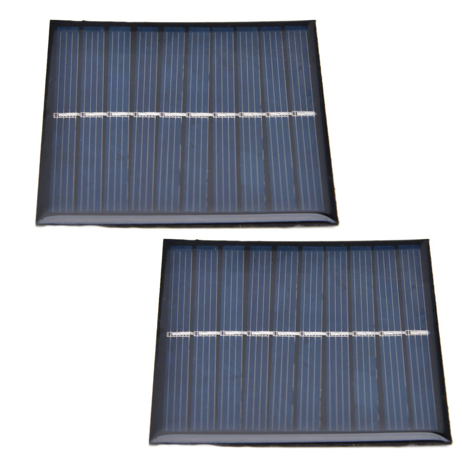 Konvolut Von 2 Solarmodulen 0,7 W, Mini-photovoltaikzellen Ohne Batterie, 2-teiliges Set.